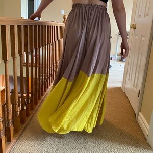 Free People Silk Skirt